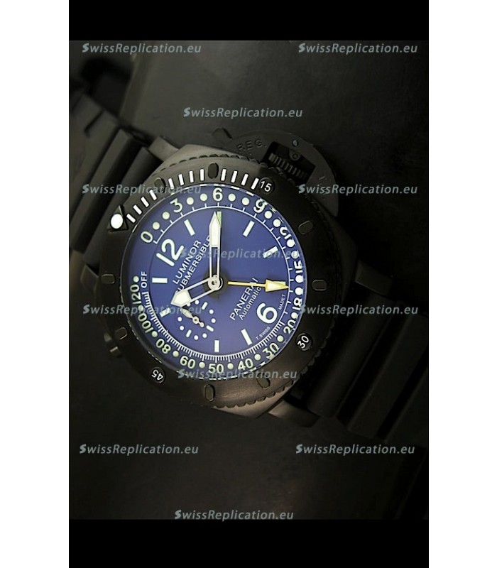 Panerai Luminor Submersible PAM193 Japanese Replica Watch Blue Dial