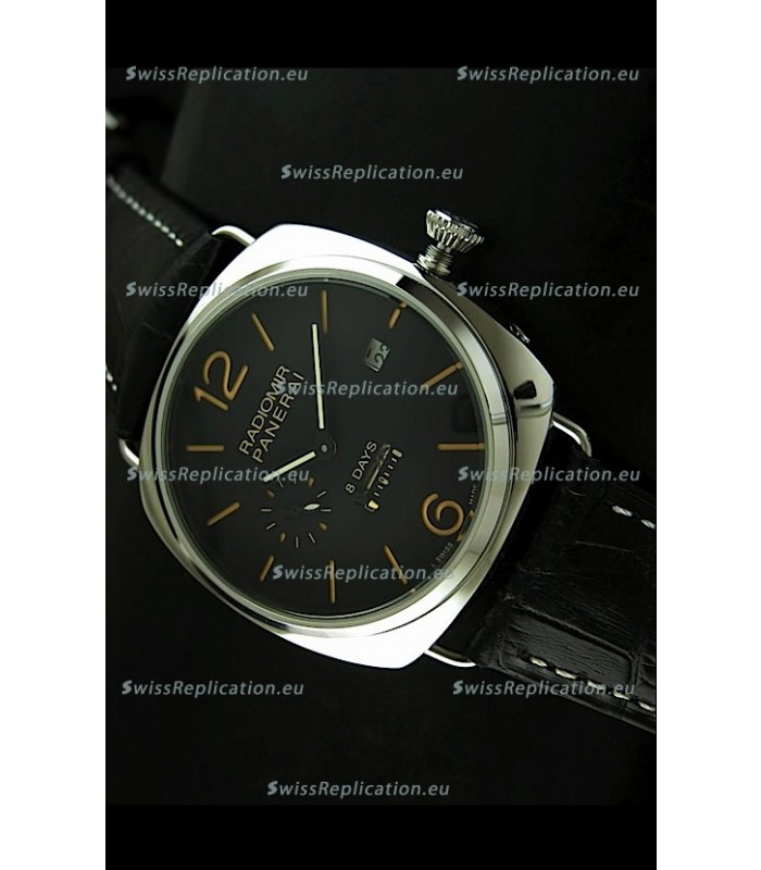 Panerai Radiomir 8 Days Japanese Replica Watch in Black Dial