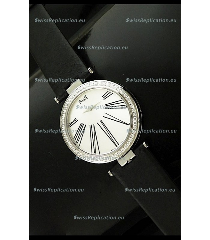 Piaget Altiplano Duo Dual Swiss Ladies Watch with Diamonds Bezel
