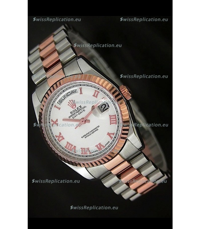Rolex Day Date Swiss Replica Rose Gold Watch