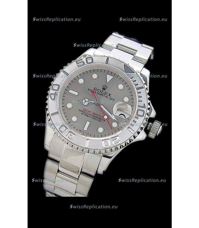 Rolex Yachtmaster Swiss Replica Watch in Silver Dial