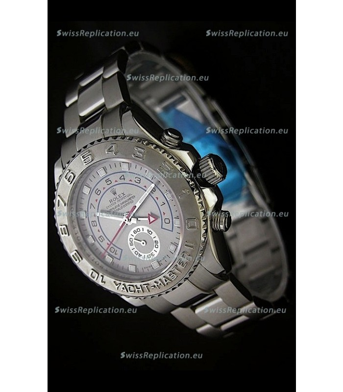 Rolex Yachtmaster II Swiss Replica Watch in Silver Dial