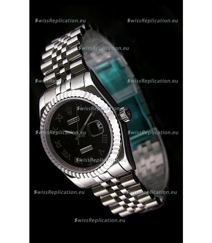 Rolex Datejust Japanese Replica Watch in Black Dial