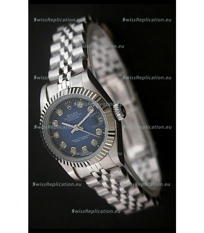 Rolex Datejust Oyster Perpetual Superlative ChronoMeter Japanese Watch in Blue Dial