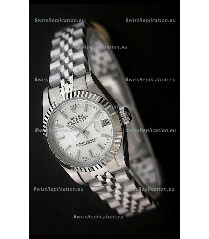 Rolex Datejust Oyster Perpetual Superlative ChronoMeter Japanese Watch in White Dial