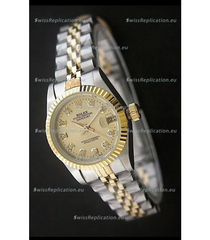 Rolex Datejust Oyster Perpetual Superlative ChronoMeter Japanese Gold Watch 
