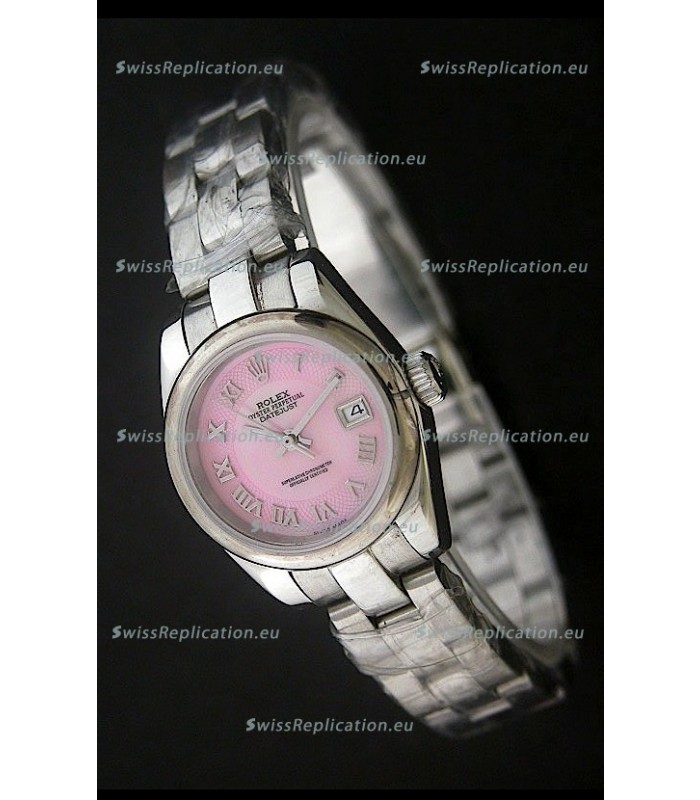 Rolex Datejust Oyster Perpetual Superlative ChronoMeter Swiss Watch in Pink Dial