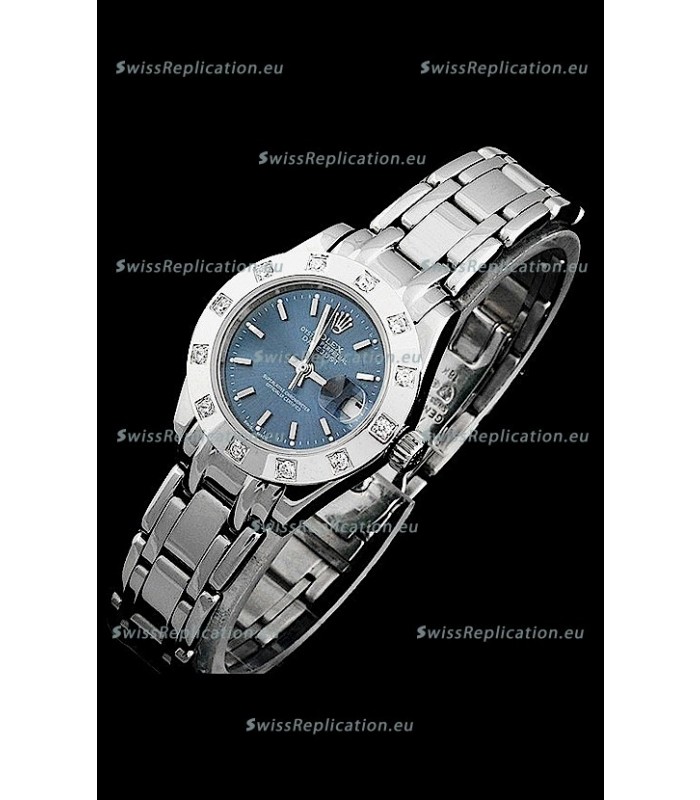 Rolex Datejust Ladies Swiss Replica Ladies Watch in Light Blue Dial