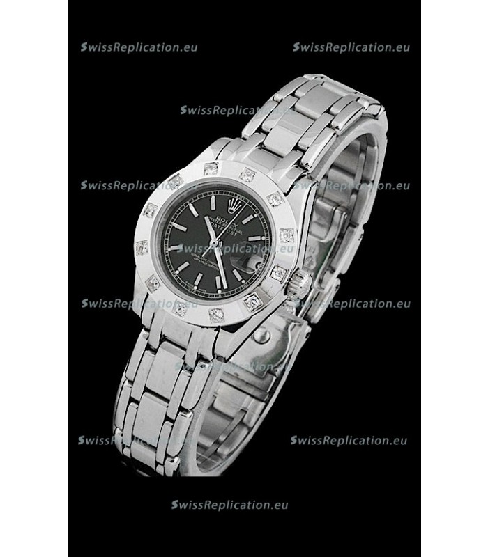 Rolex Datejust Ladies Swiss Replica Ladies Watch in Black Dial