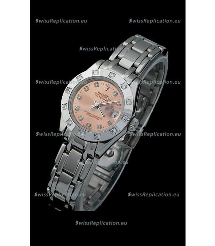 Rolex Datejust Ladies Swiss Replica Ladies Watch in Brown Dial