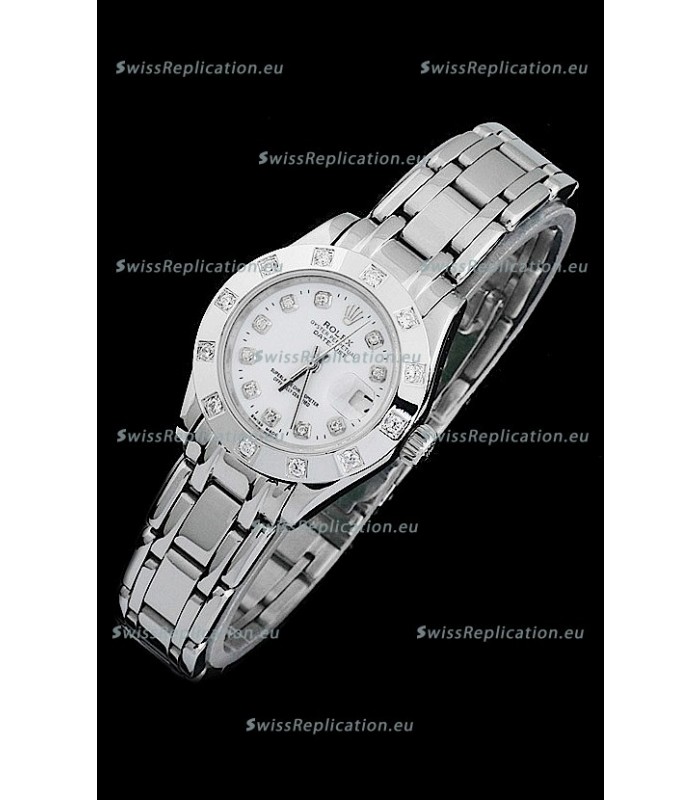Rolex Datejust Ladies Swiss Replica Ladies Watch in Diamond Markers