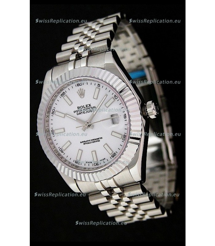 Rolex DateJust Japanese Replica Watch in White Dial