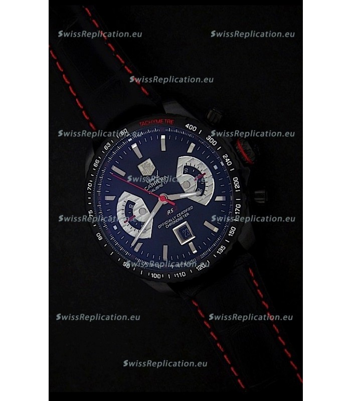 Tag Heuer Grand Carrera Two Tone Japanese Watch in black Dial