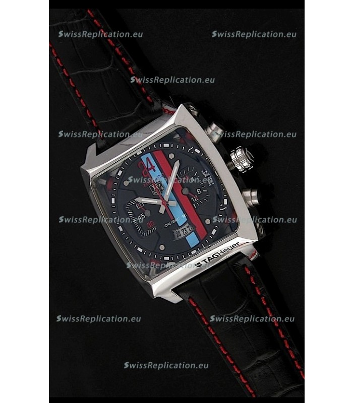 Tag Heuer Monaco Twenty Four Concept Chronograph Watch in Black Dial