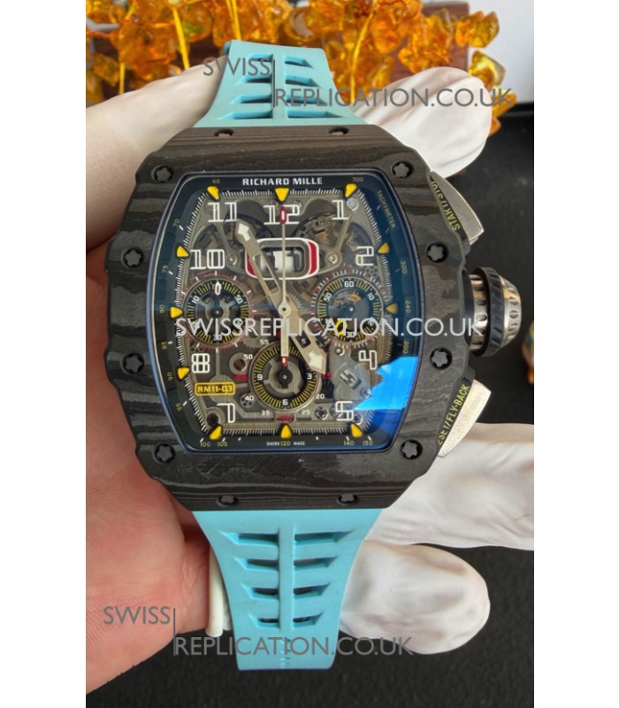 Richard Mille RM11-03 Black Carbon TPT Case Super Clone Watch 