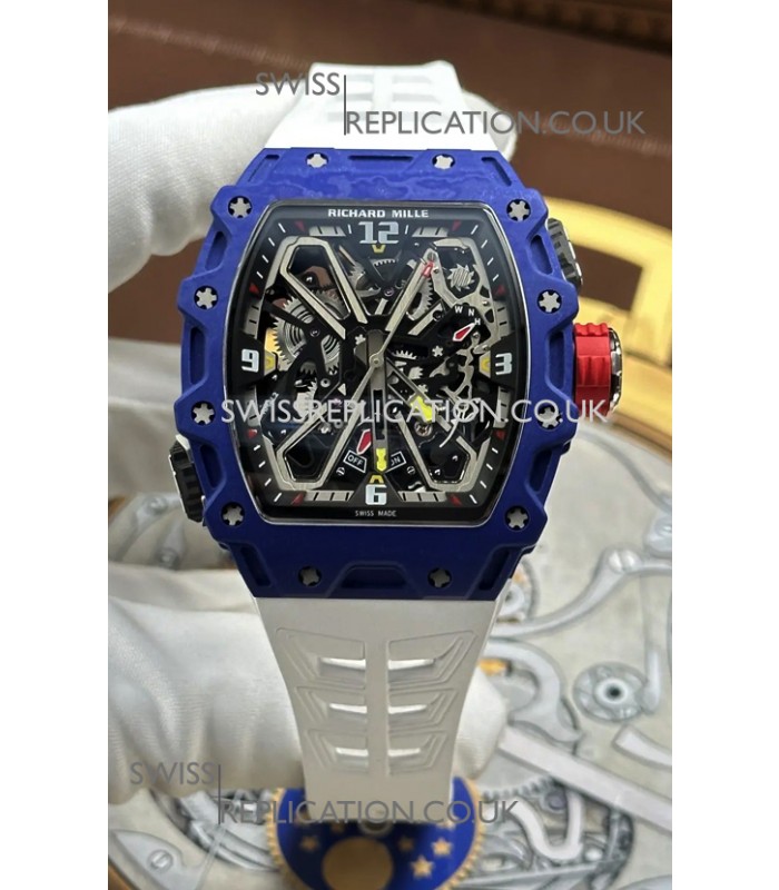 Richard Mille RM35-03 Rafael Nadal Edition Blue Quartz TPT Super Clone Watch 