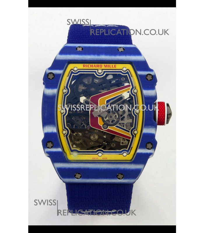 Richard Mille RM67-02 Blue NTPT 37 Grams CRMA7 Clone Movement 