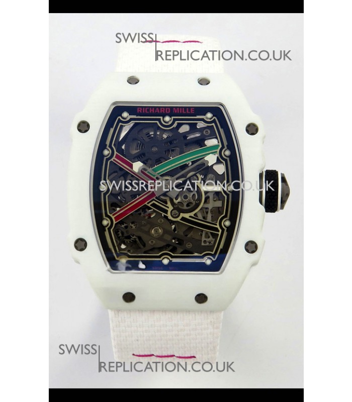 Richard Mille RM67-02 White NTPT 37 Grams CRMA7 Clone Movement 