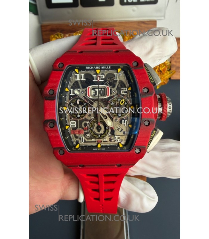 Richard Mille RM11-03 Red Carbon TPT Case Super Clone Watch 