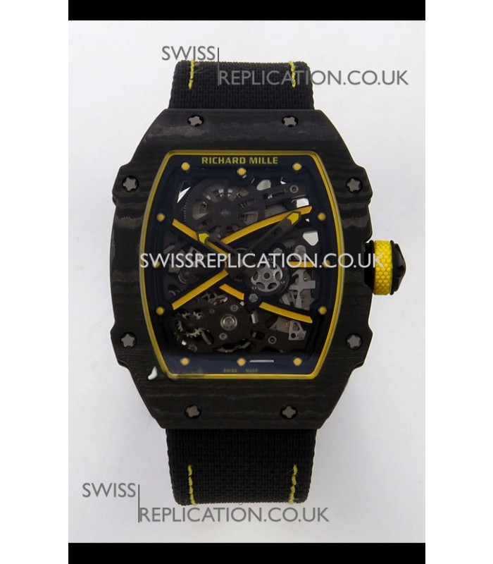 Richard Mille RM67-02 Black NTPT Velcro Strap CRMA7 Clone Movement 