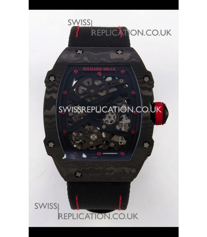 Richard Mille RM67-02 Black NTPT Velcro Strap CRMA7 Clone Movement 