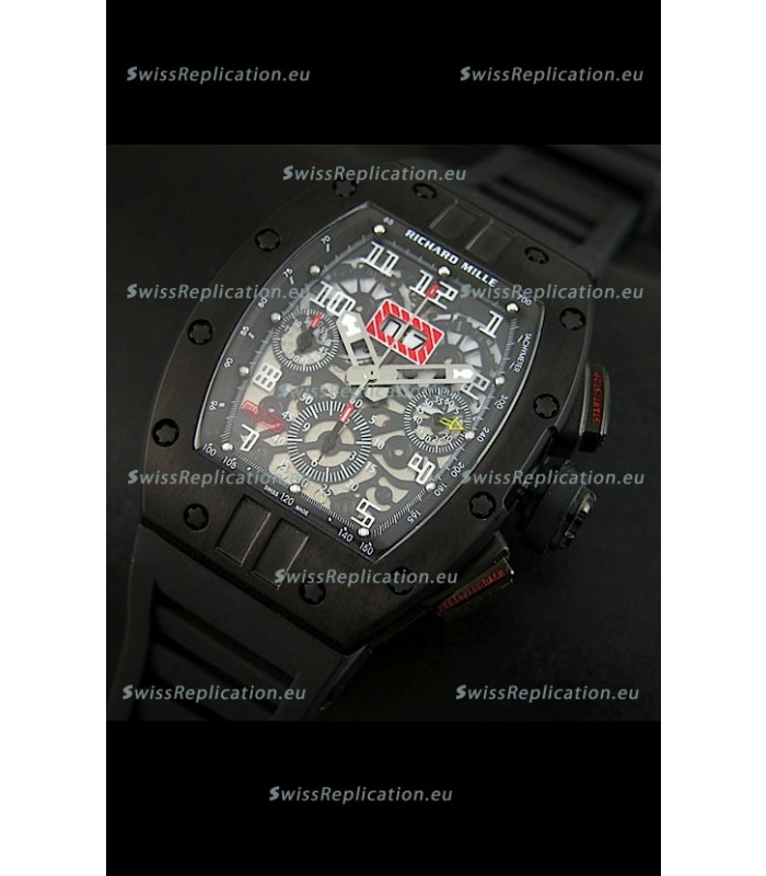 Richard Mille RM011 Filipe Massa Edition PVD Casing Swiss Replica Watch