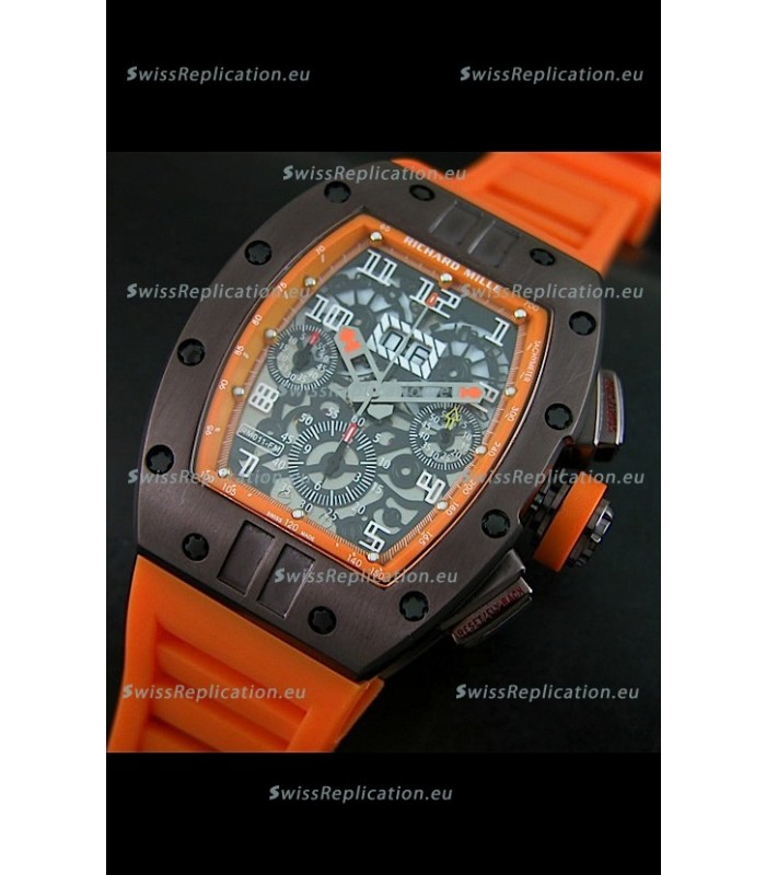 Richard Mille RM011 Filipe Massa PVD Casing Edition Swiss Replica Watch