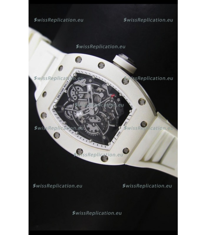 Richard Mille RM055 Bubba Watson Swiss Replica Watch in White