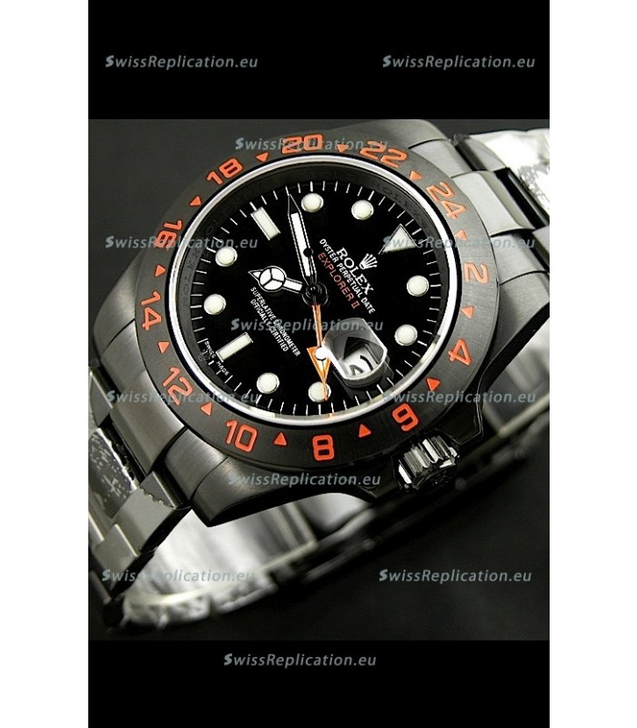 Rolex Explorer II Swiss Replica Automatic Black PVD Watch 