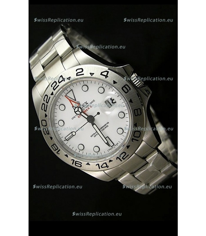 Rolex Explorer II Swiss Replica Automatic Black Steel Watch 43MM