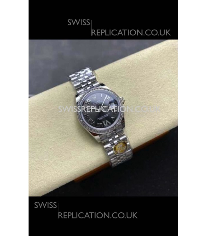 Rolex Super Clone Datejust 31MM Grey Dial Jubilee Super Clone Watch