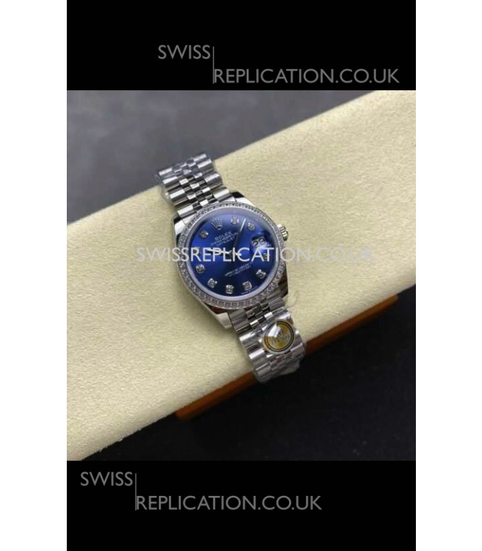 Rolex Super Clone Datejust 31MM Blue Dial Jubilee Super Clone Watch 