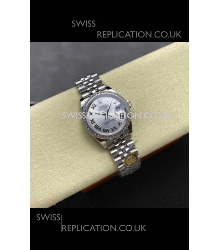 Rolex Super Clone Datejust 31MM Steel Dial Jubilee Super Clone Watch 