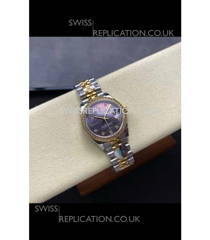 Rolex Super Clone Datejust 31MM Pearl Dial Yellow Gold Super Clone Watch 