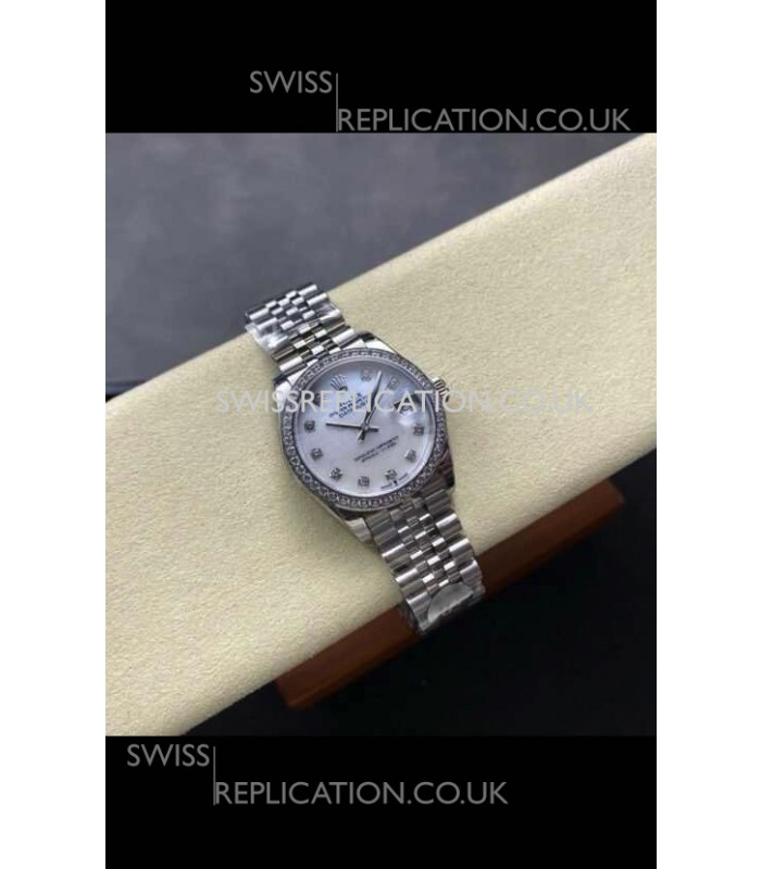 Rolex Super Clone Datejust 31MM Pearl Dial Steel Case Super Clone Watch 