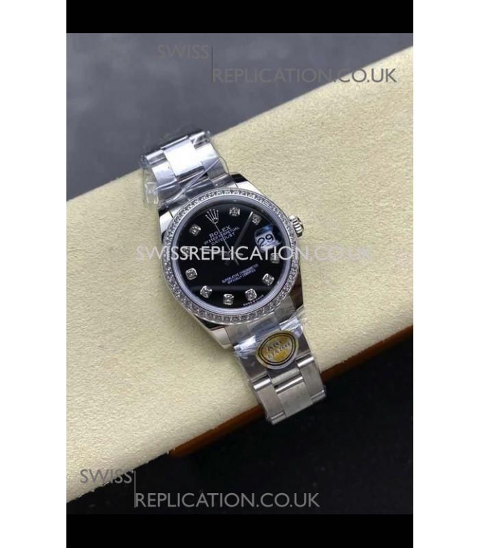 Rolex Super Clone Datejust 31MM Black Dial Steel Case Super Clone Watch 