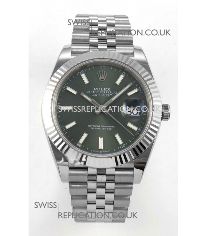 Datejust Super Clone 126334 Green Dial 41MM FREE SPRUNG MVMNT 3235 Watch 