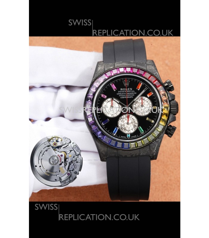 Rolex Daytona DiW Carbon Edition Watch - Forged Cabon Super Clone Watch 