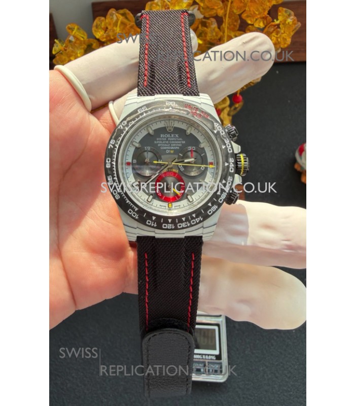 Rolex Daytona DiW Ocellaris Grey CarboQuartz Super Clone Watch 