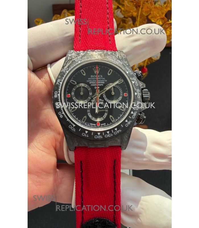 Rolex Daytona DiW Black Carbon Fiber Super Clone Watch 