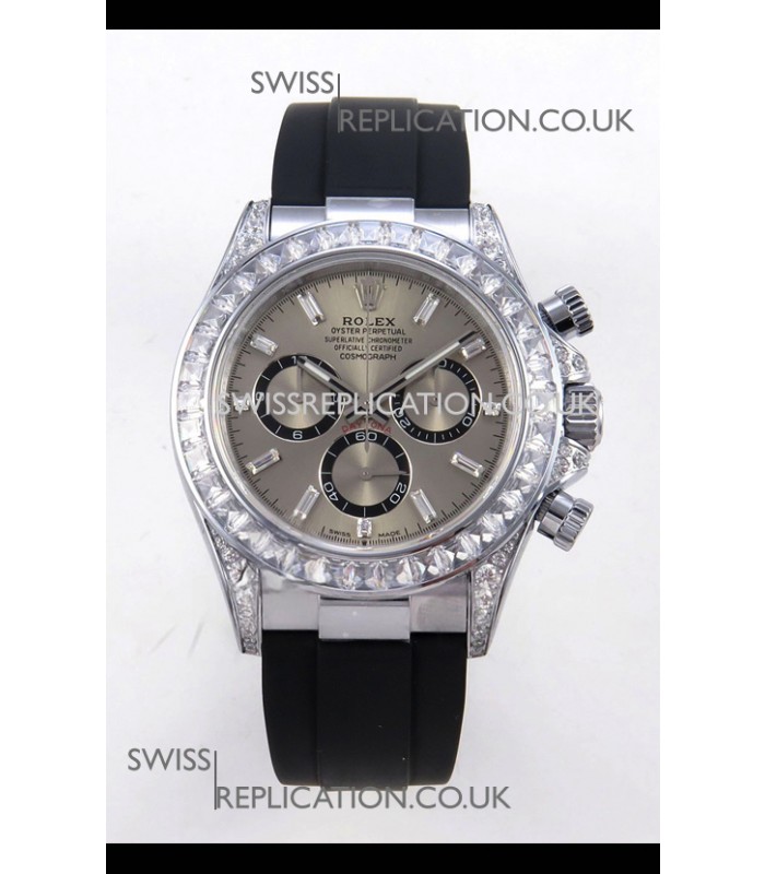 Rolex Daytona 126539TBR FREE SPRUNG MVMNT Grey Dial Super Clone Watch 