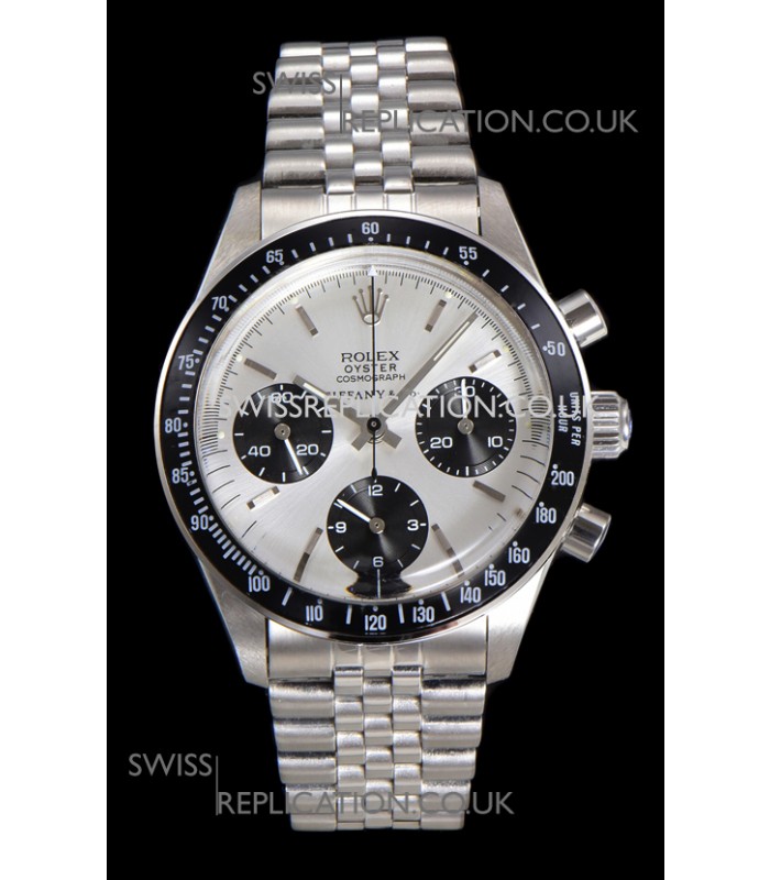 Rolex Daytona Paul Newman 37MM Tiffany & Co Steel Dial Manual Wind Super Clone Watch 