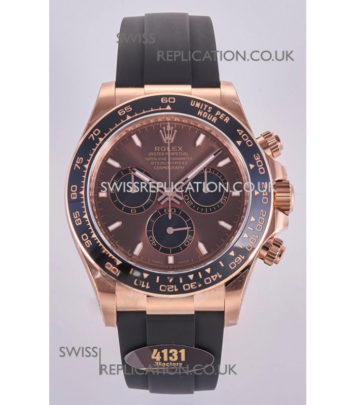Rolex Daytona 126515 Brown Dial Stick Markers FREE SPRUNG MVMT Super Clone Watch 