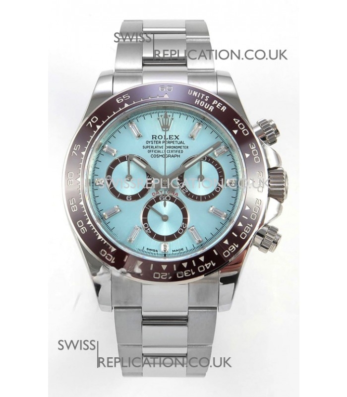 Rolex Daytona 126506 Ice Blue Crystal Markers FREE SPRUNG MVMT Super Clone Watch 