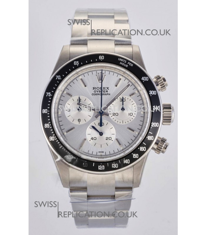 Rolex Daytona Paul Newman Steel Dial Custom Modded 4130 Mvnt Swiss Replica