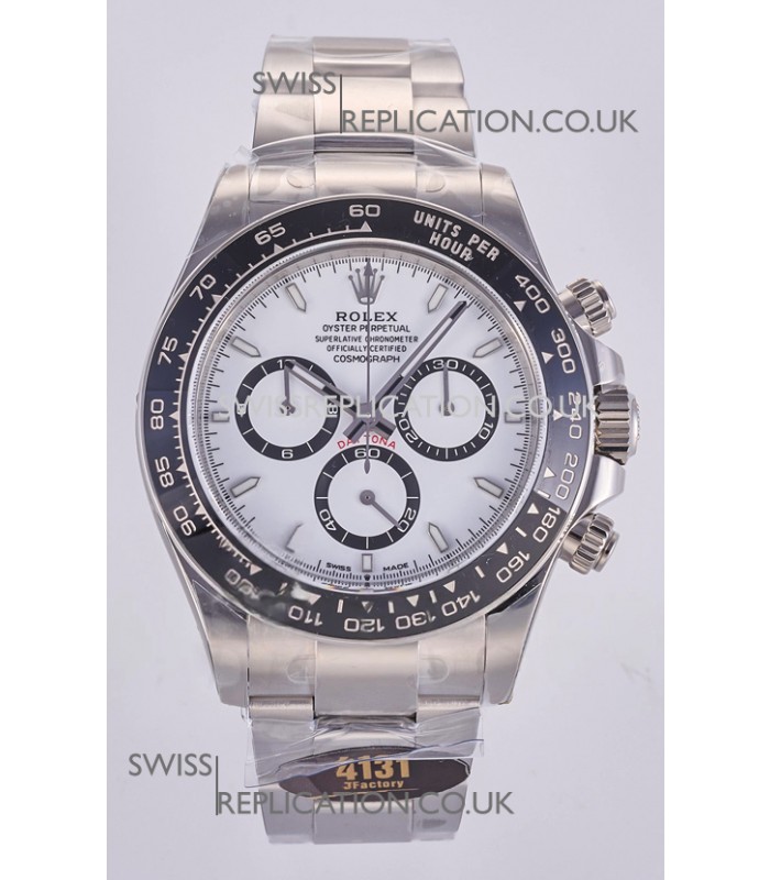 Rolex Daytona 126500 White Dial Stick Markers FREE SPRUNG MVMT Super Clone Watch 