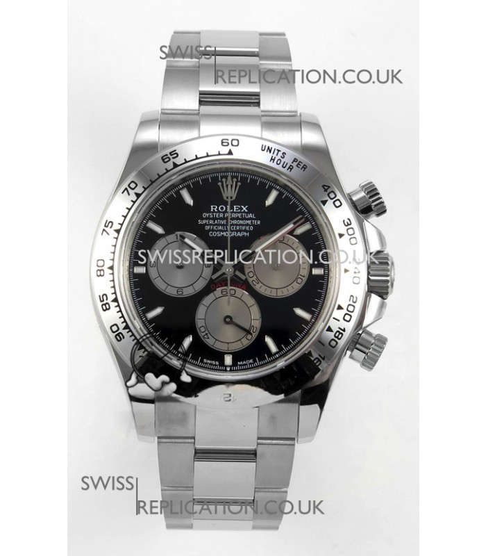 Rolex Daytona 126509 Black Dial Stick Markers FREE SPRUNG MVMT Super Clone Watch 