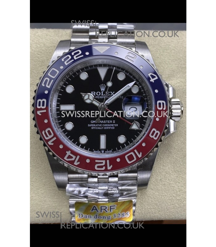 GMT Masters 126710BLRO Pepsi Cal.3285 FREE SPRUNG MVMNT Super Clone 