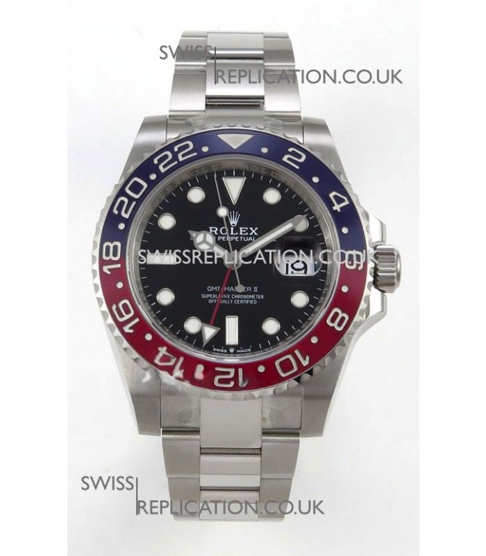 GMT Masters 126710BLRO Pepsi Cal.3285 FREE SPRUNG MVMNT Super Clone 
