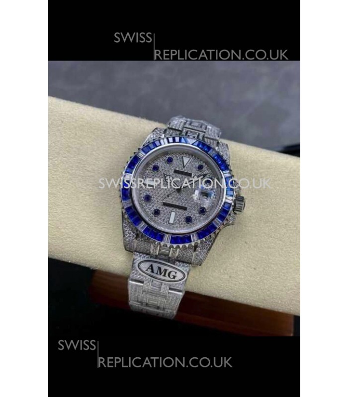 Rolex Submariner 116610 Iced Out Edition 3 Swiss Replica Watch 